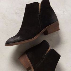 Anthropologie Splendid Women's Hamptyn Boot, Black Suede, 8 M US